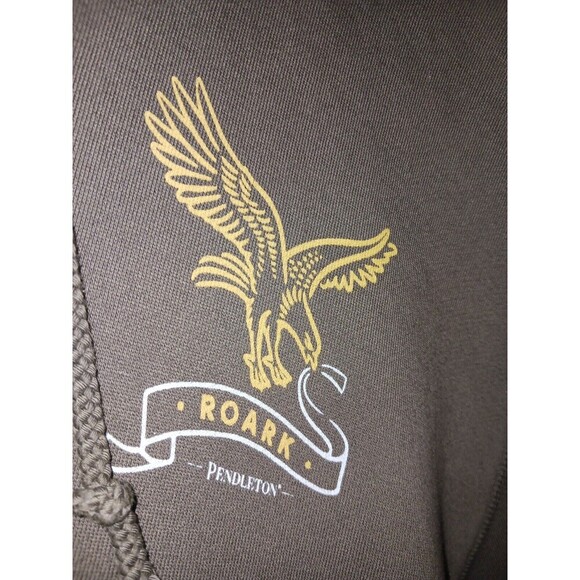 Roark x Pendleton Mens XXXL 3XL Hoodie Brown Sweater Wander With Roark Eagle - Picture 5 of 16